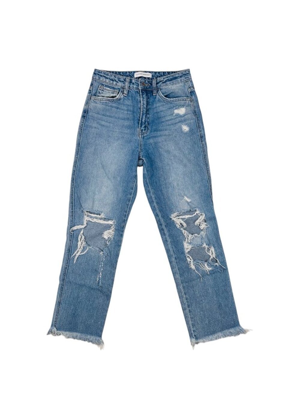 Flying Monkey 26 Women Cotton Denim Jean Distressed Festival Casual